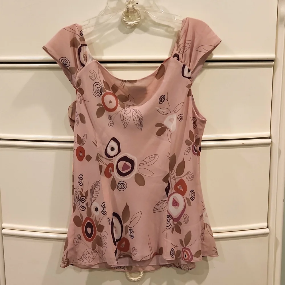 Ann Taylor LOFT Silk Tank Top, Size 10 - Picture 2 of 5